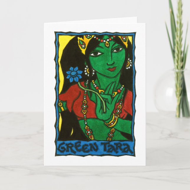 Cartão Green Tara Greeting Card (Frente)