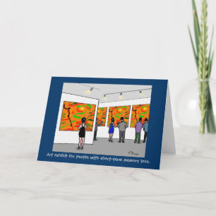Cartão Green Weenii "Art Exhibit" Greeting Card