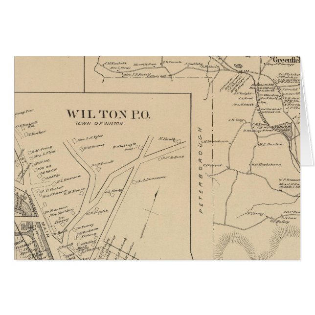 Cartão Greenfield, Hillsborough Co (Frente Horizontal)