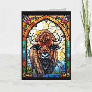 Cartão Greetin Buffalo, vazio Personalizável, Bison
