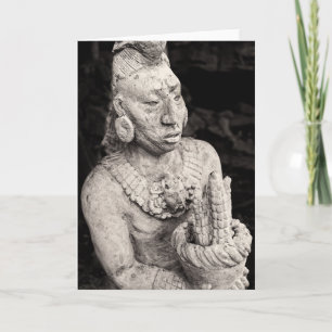 Cartão Greeting Card - Ancient Mayan Figure - Mexico
