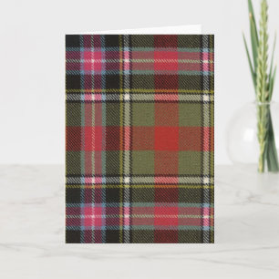 Cartão Greeting Card Bruce of Kinnaird Ancient Tartan