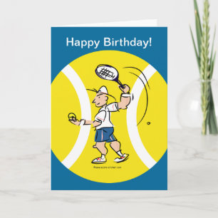 Cartão Greeting card for tennis players