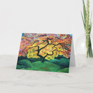 Cartão Greeting Card Japanese Maple Tree