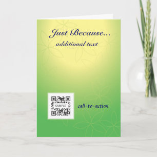 Cartão Greeting Card Template Just Because