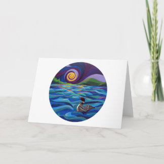 Cartão Greeting card with Loon.