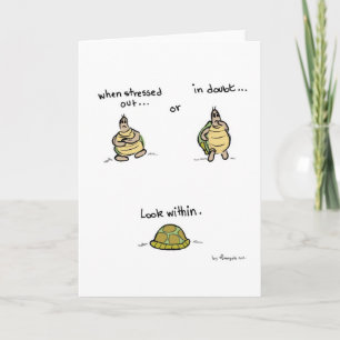 Cartão Greeting card Yogi Turtle