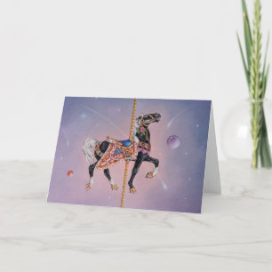 Cartão Greeting Cards - Petaluma Carousel Horse 2