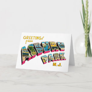 Cartão Greetings from Asbury Park New Jersey