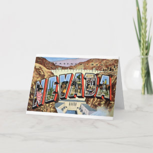 Cartão Greetings From Nevada