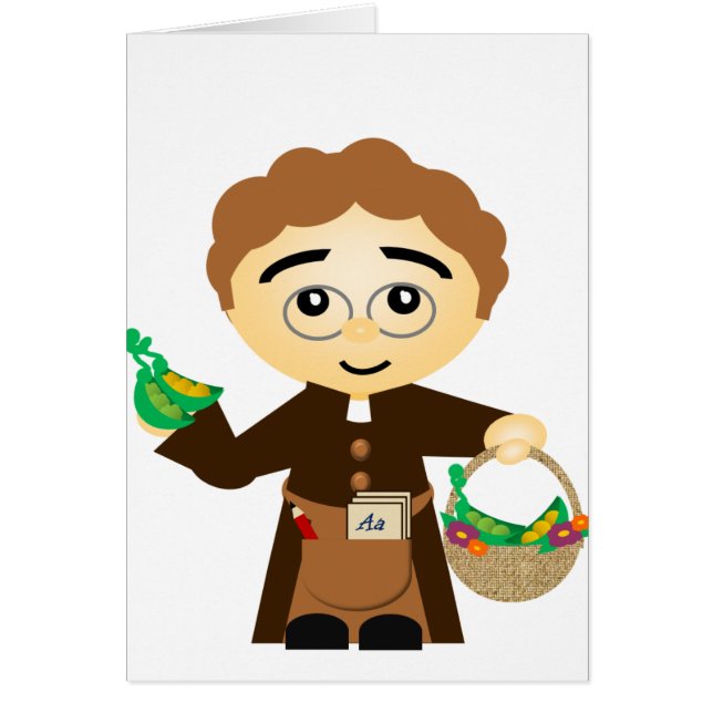 Cartão Gregor Mendel (Frente)