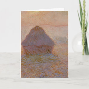 Cartão Gretenstack de Claude Monet, Sun no Monte (1891)