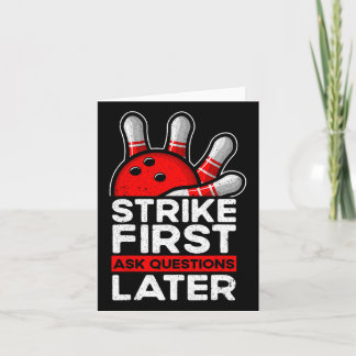 Cartão Greve - Boliche Engraçada por Bola de boliche