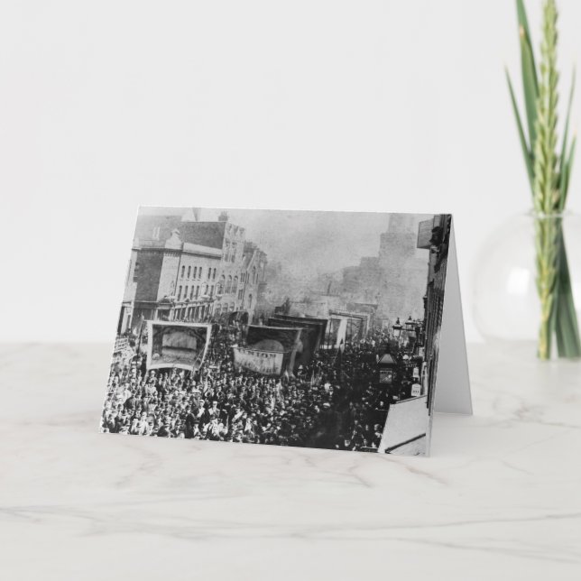 Cartão Greve de doca de Londres, 1889 (Frente)