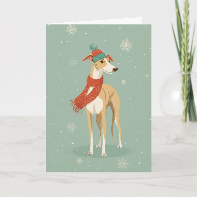 Cartão Greyhound Holiday Greeting (Frente)