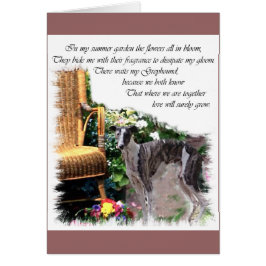 Cartão Greyhound Lovers Art Gifts