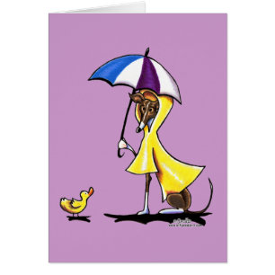 Cartão Greyhound Raincoat