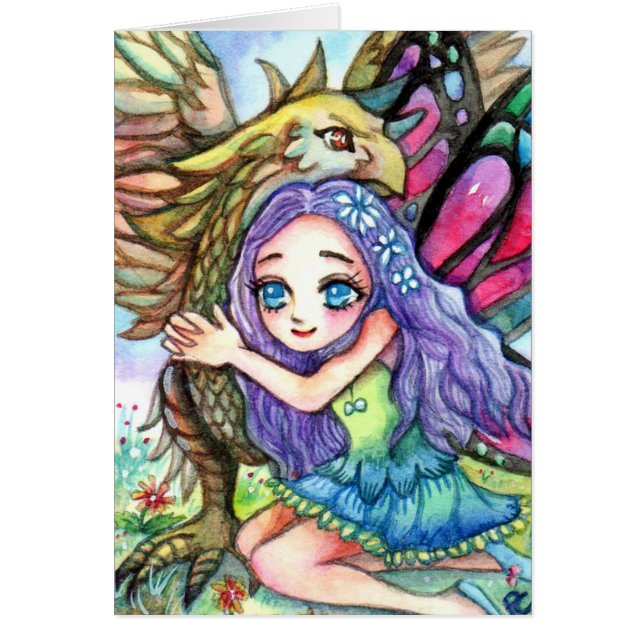 Cartão Griffin e Fada (Frente)