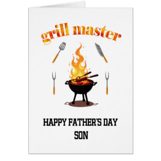 Cartão Grill Master Son Dia de os pais