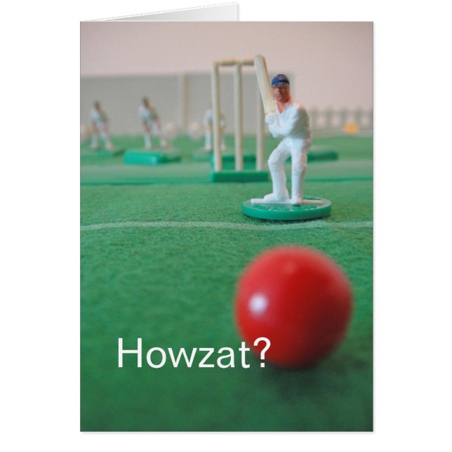 Cartão Grilo 'Howzat? ' (Frente)