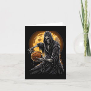 Cartão Grim Reaper Jogando Camisetas gráficas de basquete