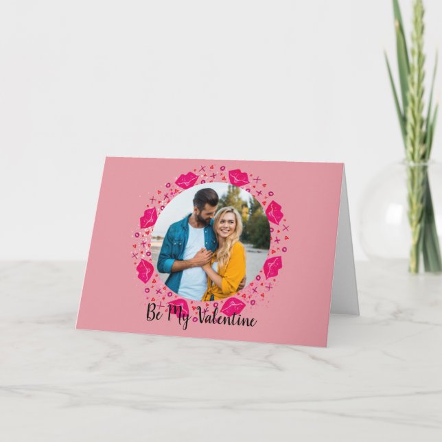 Cartão Grinalda de Foto Querida (Frente)