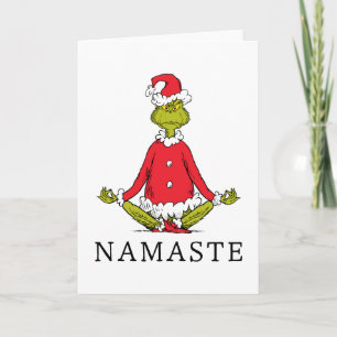 Cartão Grinch Namaste Papai Noel