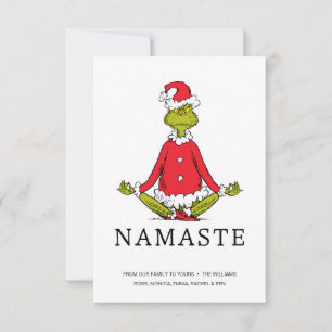 Cartão Grinch Namaste Papai Noel
