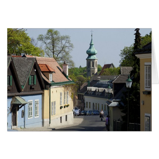 Cartão Grinzing, Viena Áustria (Frente Horizontal)