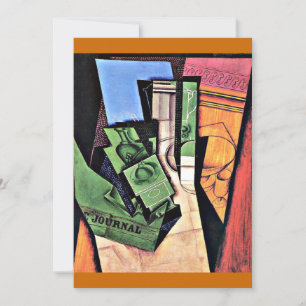 Cartão Gris - Café da manhã, pintura famosa,