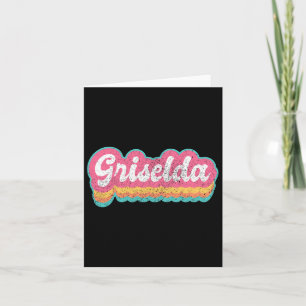 Cartão Griselda Primeiro Nome Menina Vintage 70s 80s Pers