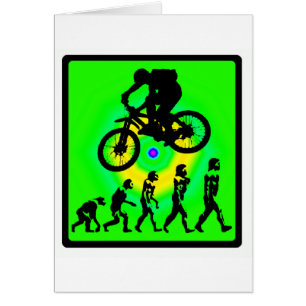 Cartão Gritar calvo da bicicleta