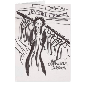 Cartão Gritar da desordem