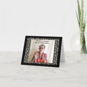 Cartão Grite para minhas pessoas que não se lembram ontem