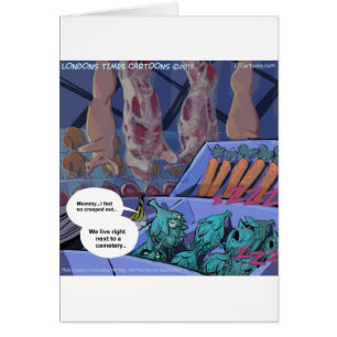 Cartão Grocery Graveyards Vegan Funny