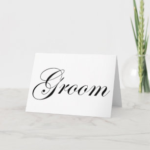 Cartão Groom