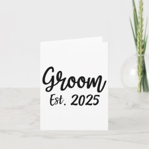Cartão Groom Est. Gro de Festa de noivado de Casamento Ma