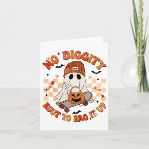Cartão Groovy Boo, Sem Diggência, Sobre Ir Para O Hallowe