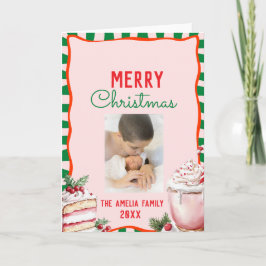Cartão Groovy Christmas Sweet Treats Photo 