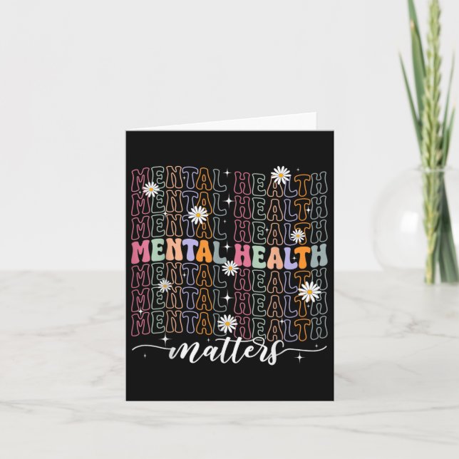 Cartão Groovy Mental Health S Brain Ilness Mon (Frente)