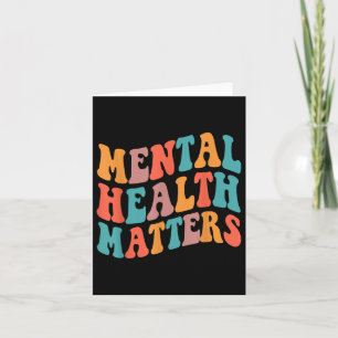 Cartão Groovy Mental Health S Human Brain Consciência