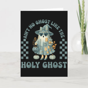 Cartão Groovy Não Há Fantasma Como O Espírito Santo Crist