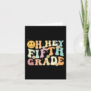 Cartão Groovy Oh Ei 5 5º Ano De Volta Ao Ensino