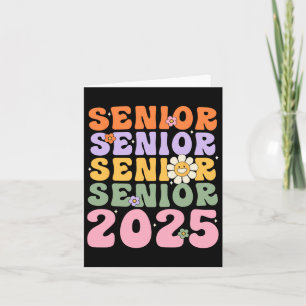 Cartão Groovy Sênior 2025 Turma De 2025 Volta À Escola Gr