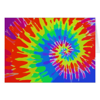 Cartão Groovy Tie-Dye Card