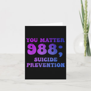 Cartão Groovy You 988 Suicida Prevenção Sensibilização Fr