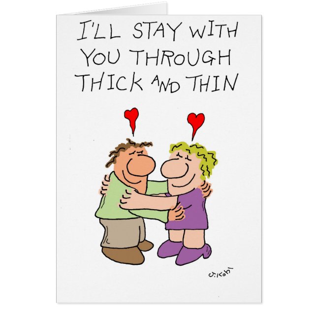 Cartão Grosso e fino (Frente)