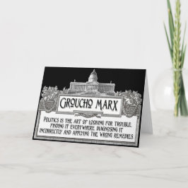 Cartão Groucho Marx na política