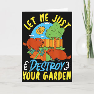 Cartão Groundhog_ Deixe-me Destruir Seu Jardim 