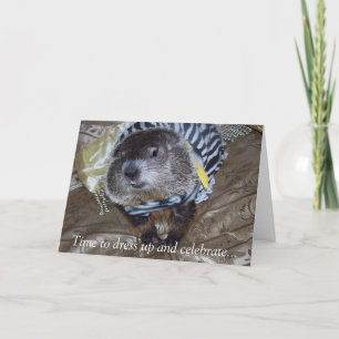 Cartão Groundhog Maude Birthday Card